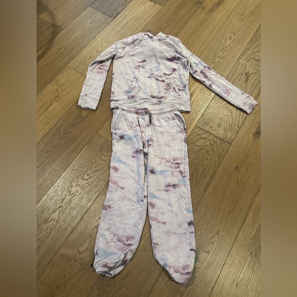 Athleta Girl Joggers & Pullover Hoodie Set